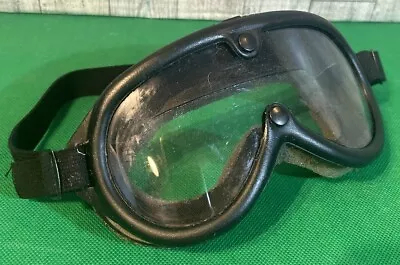 GOGGLE BLACK 70's VINTAGE ARMY Motocross Dirt Bike ATV UTV • $34.95