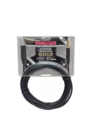 Mogami GOLD 1/4  TRS To 1/4  TRS Hi-definition Multipurpose  Cable | 20 Feet • $67.75