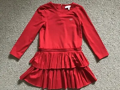 Girl 3-4 Designer Lili Gaufrette Red Dress -  Worn Once - RRP: £65 • £14.99