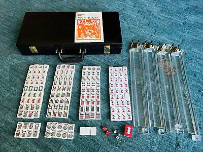 Vintage Mah Jong Set With Case Racks And Tiles • $77