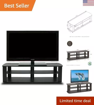 Modern Black TV Stand For Small Spaces - Stylish 40-Inch Entertainment Center • $89.99