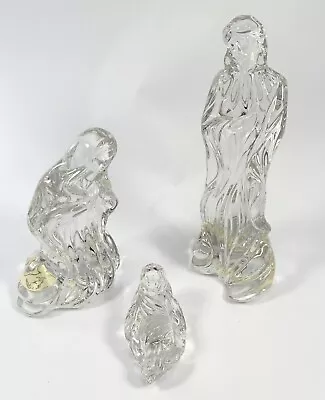 Lenox 3 Pc Millennium Gift Set Nativity Lead Crystal Germany • £38.56