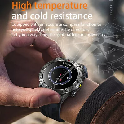 Smart Watch Men Bluetooth Calls GPS Track Altitude Barometric Pressure Compass • $86.38