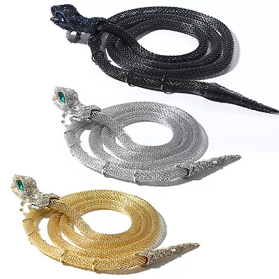 Bendable Snake Bracelet Flexible Choker Twisted Medusa Necklace Adjustable Women • $17.99