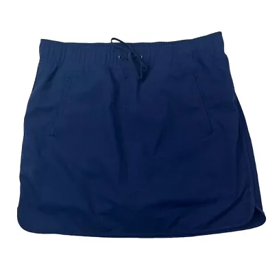 Made For Life Womens Medium M Blue Elastic Waist Tennis Skirt Skort • $10.50