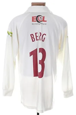 Northampton County Cricket Shirt Gray Nicolls Size L #13 Berg • £47.99