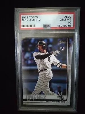 2019 Topps Chrome Eloy Jimenez ROOKIE RC #670 PSA 10 GEM MINT • $0.99