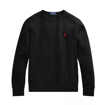 Polo Ralph Lauren Men's Black Classic Crew Beck Sweatshirt UK L RRP £159 • £79.99