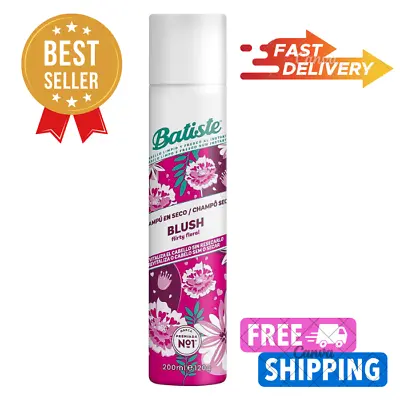 Batiste Dry Shampoo In Blush 200ml Floral & Flirty Fragrance Spray To Refresh • £3.92