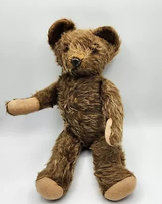 Antique MOHAIR JOINTED TEDDY BEAR 16  Early • $99.95