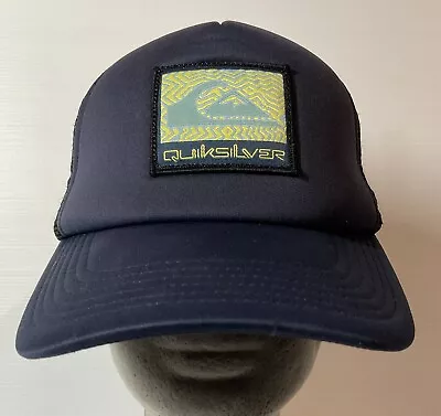 QUICKSILVER Cap Trucker Mesh Back Adjustable Dark Blue • $12