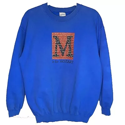 The Metropolitan Opera Blue Mozart NYC Met New York Art Music VTG Arts Crewneck • $5