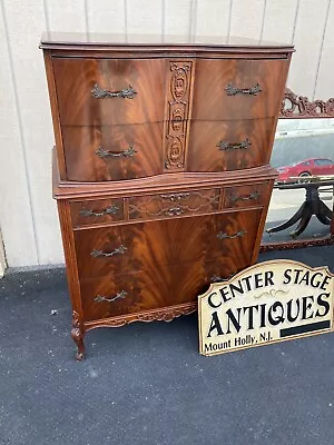 63599  Antique Mahogany High Chest  Dresser • $775