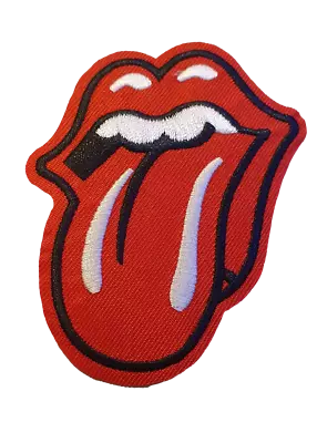 £2.95 • Buy Fashion Embrodiery Rolling Stones Red Tongue Iron On Sew On Cloth Patch T-Shirts