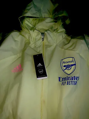 £45 • Buy Official Arsenal Adidas All Weather  Away Jacket 2020 -2021 New With Tags