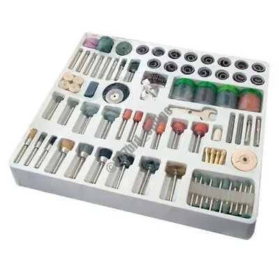 £11.20 • Buy 216 Pc Mini Rotary Power Drill Hobby Tool Accessory Kit Fits Dremel Multi Tools