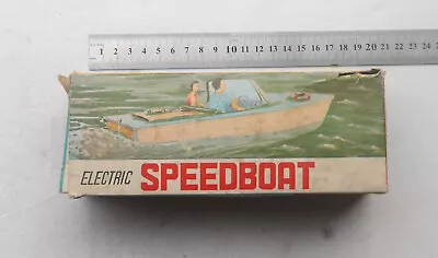 Old Plastic Electric Speed Boat Toy With The Original Box Made In Hong Kong • $75