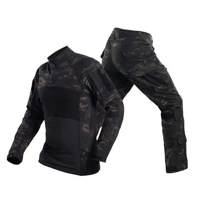 Military Mens Camouflage Tactical Suits Long Sleeve Combat Training Clothing  • $49.70