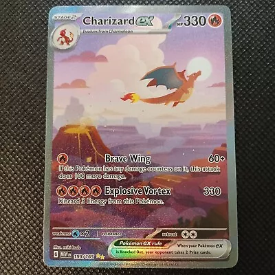 Charizard Ex 199/165 - Scarlet & Violet 151 - Special Illustration - Pokemon NM • $109.95