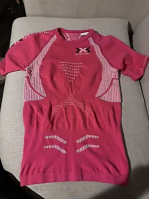 X-Bionic Women’s Pink Compression T-shirt SMALL • £18