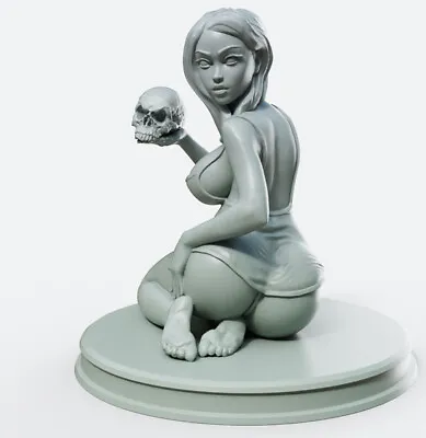 Briella Female Warlock Sorcerous Pinup Miniature For Tabletop RPG • $6