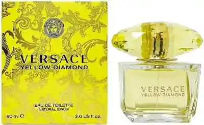 Yellow Diamond By Versace  3 Fl Oz / 90mL EDT Spray For Women Brand New Sealed • $32.99