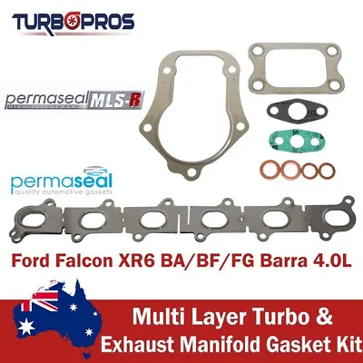 Permaseal Turbo+Exhaust Manifold Gasket Kit For Ford Falcon XR6 BA/BF/FG 4.0L • $120