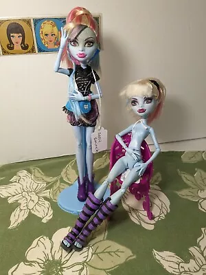 Lot (2) Monster High Abby Dolls. Home Ick & Dead Tired • $32