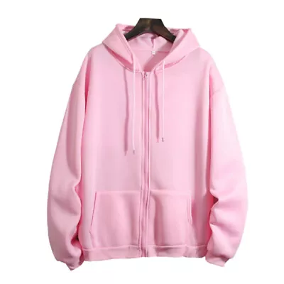 $23.70 • Buy Womens Long Sleeve Hooded Sweatshirt Ladies Casual Baggy Zip Up Hoodies Jacket