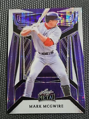 2023 Leaf Metal Baseball Mark McGwire Purple Wave SSP #7/8 • $30