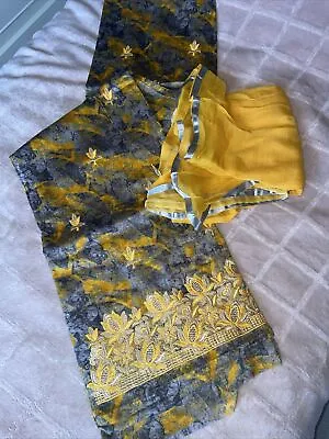 Unstitched Suit Punjabi Indian Pakistani Asian Salwar Kameez Material Gift  • £9.99