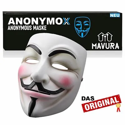 ANONYMOUS Guy Fawkes Mask Anonymous Revenge Halloween Party Carnival • $10.68