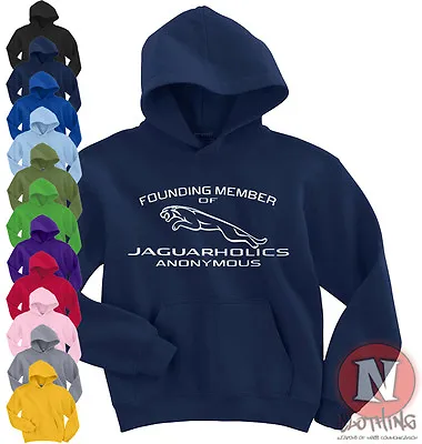 Naughtees Clothing Jaguarholics Anonymous Hoodie Jaguar XF XJS XK XJ X E Type • £22.49