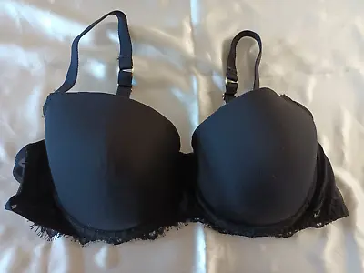 Mimi Holliday Black Underwired Evenly Padded Balcony Bra UK 36D • $44.20