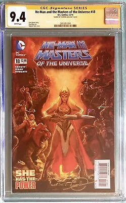 HE-MAN & THE MASTERS OF THE UNIVERSE #18 CGC 9.4 SS - Signed Sejic - 1st SHE-RA • $199