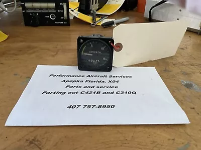 Cessna 421B Oxygen Cylinder Pressure Gauge PN C668522-0101 • $30