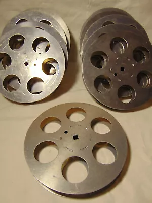 Lot Of 7pc Empty 16mm Aluminum Metal Film Reel 7  400ft Movie Take Up 400' 120m • $29.99