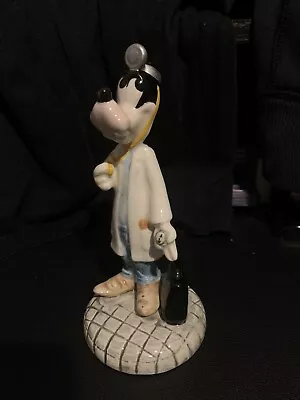 Vintage Disney Dr Goofy Ceramic Figurine By Schmid • $29