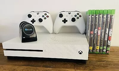 1 TB Xbox One S Plus 2 Controllers & 7 Games /Charger • $122.50