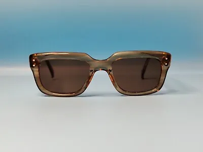 Vintage 70s Metzler Rectangular Acetate Sunglasses Made In Germany 50/20 #651 • $75