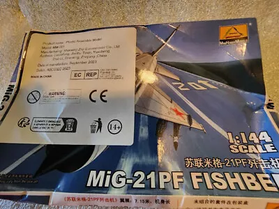 Mini Hobby Models Mig -21pf Fishbed Fighter Jet 1:144 Model Kit • $13.25