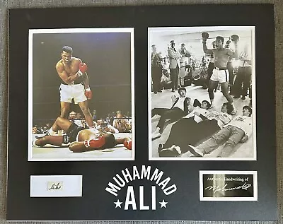 Muhammad Ali Custom Matted Display With Original Handwriting From Ali (JSA) • $199.99