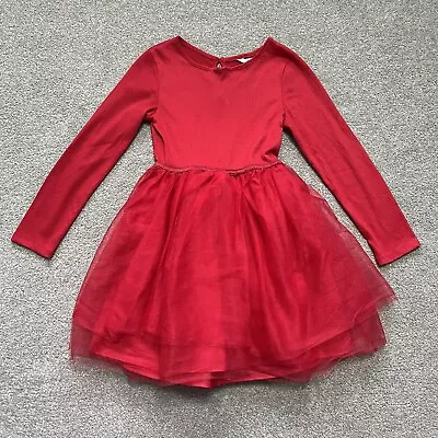 H&M Girls Red Tutu Dress Age 6-8 Years • £2.50
