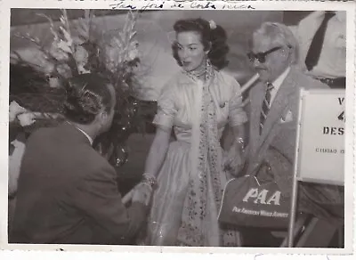 MARIA FELIX IN SAN JOSÉ WITH ANDRES SOLER Candid Costa Rica 1955 Original Photo • $24.99