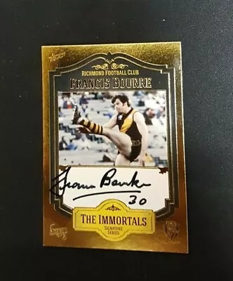 $55 • Buy Richmond Tigers - Francis Bourke Select Signature Signed Card The Immortals