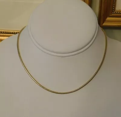 Vintage 12K Gold Filled Snake Chain Necklace • $24