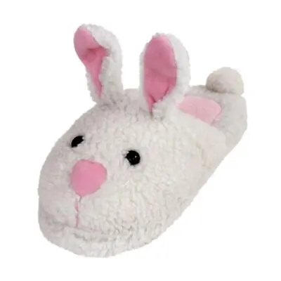 Classic Bunny Slippers -Sizes For Men Women & Kids - White And Pink House Shoes • $34.95