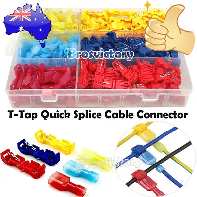 T-Tap Electrical Wire Crimp Terminals Quick Splice Cable Connectors 240Pcs Kit • $9.45