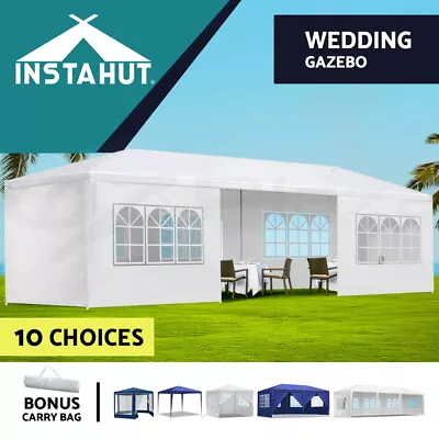 Instahut Gazebo Party Wedding Marquee Outdoor Event Tent Shade Canopy Camping • $69.95