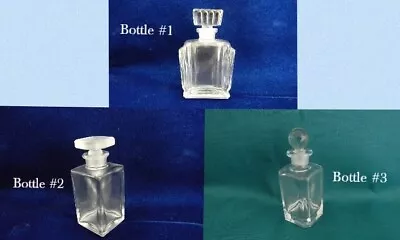 Vintage Perfume Bottles (Set Of 3) Two Are Embossed  Made In France  On Bottom • $44.95